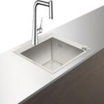 Hansgrohe Set chiuvetă bucătărie Hansgrohe, C71-F450-01, cu baterie Select, inox (43207000)
