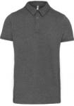 Kariban KA262 FÉRFI RÖVID UJJÚ JERSEY GALLÉROS PÓLÓ L (K262-GREY HEATHER-L-30)