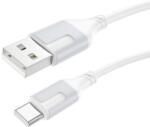 BOROFONE CABLU alimentare si date Borofone BX101, Fast Charging Data Cable pt. smartphone, USB la USB Type-C 3A, 1m, alb 6941991108280 (timbru verde 0.18 lei) (6941991108280)