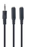 Gembird CABLU AUDIO GEMBIRD spliter (1 x 3.5 jack T la 2 x 3.5 jack M), 10cm, negru CCA-415-0.1M (timbru verde 0.08 lei) (CCA-415-0.1M)
