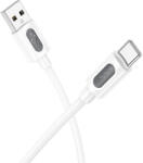BOROFONE CABLU alimentare si date Borofone BX114, Fast Charging Data Cable pt. smartphone, USB la USB Type-C 3A , 1m, alb 6941991116896 (timbru verde 0.08 lei) (6941991116896)