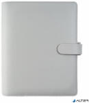 FILOFAX Kalendárium, gyűrűs, betétlapokkal, personal méret, FILOFAX "Saffiano", gránit (FX-028805)