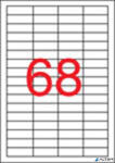 APLI Etikett, univerzális, 48, 5x16, 9 mm, APLI, 6800 etikett/csomag (1282/3128) - alter