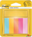3M POSTIT Jelölőcímke, papír, 5x50 lap, 15x50 mm, 3M POSTIT, "Beachside (7100259442)