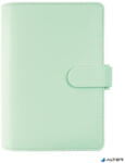 FILOFAX Kalendárium, gyűrűs, betétlapokkal, personal méret, FILOFAX "Saffiano", menta (FX-028806)