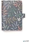 FILOFAX Kalendárium, gyűrűs, betétlapokkal, personal méret, FILOFAX 'Botanical', sötétkék (FX-022645)