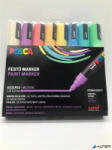 uni Dekormarker készlet, 1, 8-2, 5 mm, UNI "Posca PC-5M", 8 különböző pasztell szín (2UPC5MPASZTELL)