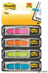 3M POSTIT Jelölőcímke, műanyag, 4x24 lap, 11, 9x43, 2 mm, nyíl, 3M POSTIT, vegyes (7000144925)