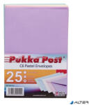 PUKKA PAD Boríték, C6, enyvezett, PUKKA PAD "Pastel", vegyes színek (9059-ENV)