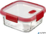Keter Ételtartó, szögletes, üveg, 0, 7 l, CURVER "Smart Cook", piros (235706) - alter