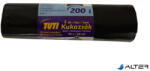 TUTI Szemeteszsák, extra erős, 200 l, 5 db, 95x120 cm, 38 , TUTI "Mega", fekete (PDP_542) - alter