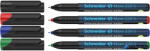 Schneider Alkoholos marker készlet, OHP, 0, 4 mm, SCHNEIDER "Maxx 220 S", 4 különböző szín (112494)