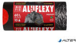 Alufix Szemeteszsák, zárószalagos, 60 l, 10 db, 64x69 cm, 33 , ALUFIX "Aluflexy", fekete (MSZ60ALUFLEXYUNINEW) - alter