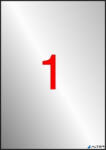 APLI Etikett, 210x297 mm, poliészter, időjárásálló, APLI, ezüst, 20 etikett/csomag (10071) - alter