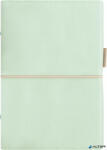 FILOFAX Kalendárium, gyűrűs, betétlapokkal, pocket méret, FILOFAX, 'Domino' Soft', pasztellzöld (FX-022583)