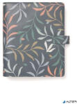 FILOFAX Kalendárium, gyűrűs, betétlapokkal, A5, FILOFAX 'Botanical', sötétkék (FX-022646)