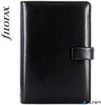 FILOFAX Kalendárium, gyűrűs, betétlapokkal, personal méret, FILOFAX 'Metropol', fekete (FX-026902)