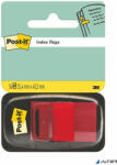 3M POSTIT Jelölőcímke, műanyag, 50 lap, 25x43 mm, 3M POSTIT, piros (7100089833)