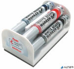 Pentel Táblamarker készlet, 6 mm, kúpos hegy, PENTEL "Maxiflo", 4 különböző szín (MWL5M-4N)