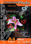 PIXELJET Tintasugaras fotópapír Professional Photo, szatin, , 260g, A4 210x297 mm, 20 lap (Pro Photo 260/20 S)