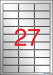 APLI Etikett, 63, 5x29, 6 mm, poliészter, időjárásálló, kerekített sarkú, APLI, ezüst, 540 etikett/csomag (10070) - alter