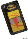 3M Jelölőcímke, műanyag, 50 lap, 25x43 mm, 3M POSTIT, ikonos, aláírás (7000144931) - alter