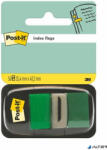 3M Jelölőcímke, műanyag, 50 lap, 25x43 mm, 3M POSTIT, zöld (7000029856) - alter