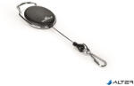 DURABLE Azonosítókártya-tartó, kihúzható, karabineres, DURABLE "Style", fekete (832701) - alter