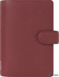 FILOFAX Kalendárium, gyűrűs, betétlapokkal, personal méret, FILOFAX 'Norfolk', bordó (FX-022671)