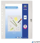 VIQUEL Irattartó tasak, A4, PP, zipzáras, VIQUEL 'Pockets', áttetsző (936016-08)