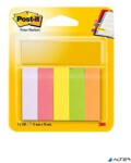 3M POSTIT Jelölőcímke, papír, 5x100 lap, 15x50 mm, 3M POSTIT, vegyes (7100172770)