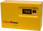 CyberPower UPS CYBER POWER Inverter (pt. motoare, pompe etc. ), Sinusoida Pura, LCD, 600VA/420W, AVR, 1x Shucko, fara baterie, functioneaza cu baterie de 12V, CPS600E (timbru verde 4 lei) (CPS600E)