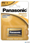 Panasonic Elem, 9V, 1 db, PANASONIC "Alkaline power (6LR61APB-1BP/6LR61APB/1BP) - alter