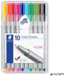 STAEDTLER Tűfilc készlet, 0, 3 mm, STAEDTLER "Triplus 334", 10 különböző szín (334 SB10) - alter