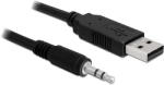 Delock Konverter USB 2.0 Apa - Soros-Ttl 3.5 mm Sztereo Jack, 1.8 M, 3.3 V