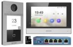Hikvision IP kaputelefon szett - DS-KIS604-S (DS-KV8113-WME1, DS-KH6320-WTE1, DS-3E0105P-E/M, 16GB microSD kártya) (DS-KIS604-S) - smart-otthon