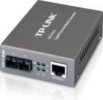 TP-Link MEDIA CONVERTOR TP-LINK RJ45 1000M la fibra SC single-mode 1000M, Full-duplex, pana la 15Km, montabil in sasiu MC210CS (MC210CS)