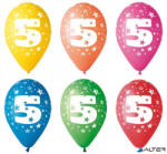  Léggömb, 26 cm, számos, 5 (11-PRINT5) - alter