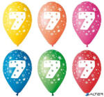  Léggömb, 26 cm, számos, 7 (11-PRINT7) - alter
