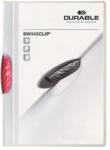 DURABLE Gyorsfűző, klipes, A4, DURABLE "Swingclip® 30", bíbor (DB226035) - webpapir
