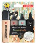 STABILO Szövegkiemelő készlet, 2-5 mm, STABILO "BOSS original NatureCOLORS", 4 különböző szín (TST70425) - webpapir