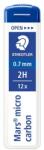 STAEDTLER Grafitbél, 2H, 0, 7 mm, STAEDTLER "Mars Micro Carbon 250 (TS250072H)