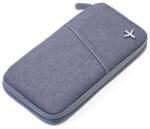 TROIKA Dokumentumtároló, utazáshoz, RFID védelemmel, TROIKA "Safe flight", szürke (TROTRV20GY) - webpapir