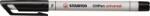 STABILO Alkoholmentes marker, OHP, 0, 7 mm, STABILO "OHPen F", fekete (TST85246) - webpapir