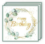  Levél mintás szülinapi szalvéta 20 db - partyzunk