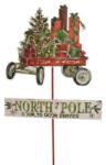  Karácsonyi beszúrható fém tábla North Pole