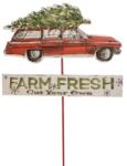  Karácsonyi beszúrható fém tábla Farm Fresh