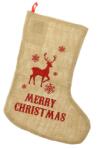  Karácsonyi/mikulás zokni szarvasos