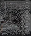  Öntapadós matrica, 3 cm-es, számlap, fekete (LUIN134) - webpapir