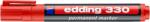 edding Alkoholos marker, 1-5 mm, vágott, EDDING "330", piros (TED33021) - webpapir
